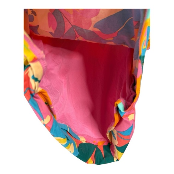 Anne Cole Strapless Floral Bandeau Tankini Top with straps Size Small NEW - Picture 7 of 13